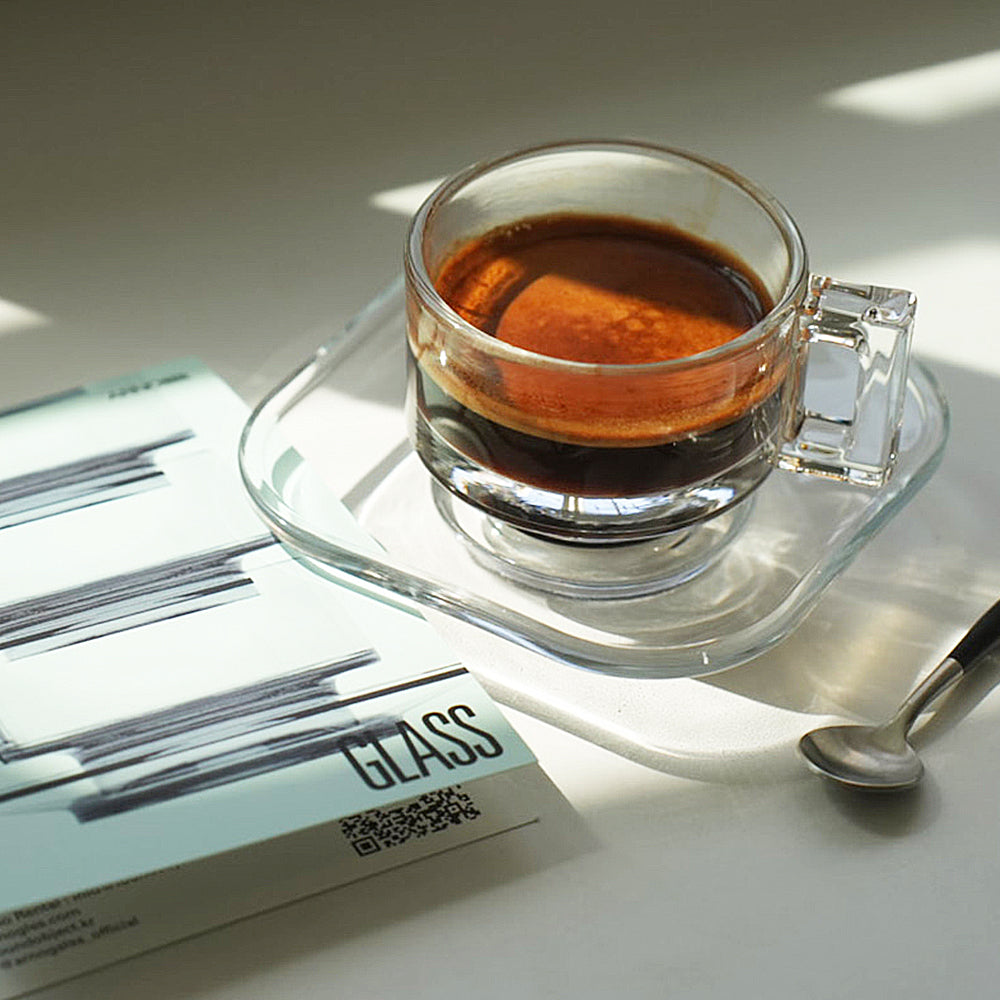 Cup and Saucer/Clear