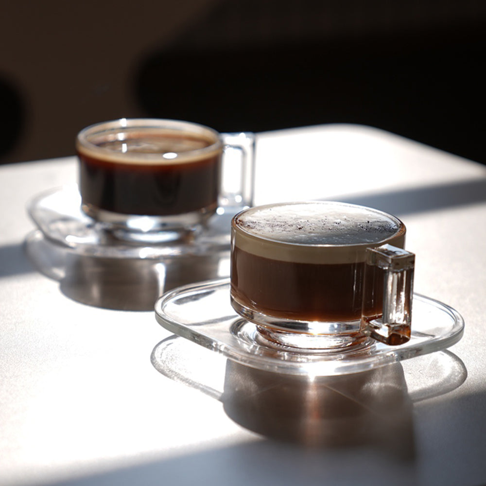 Cup and Saucer/Clear