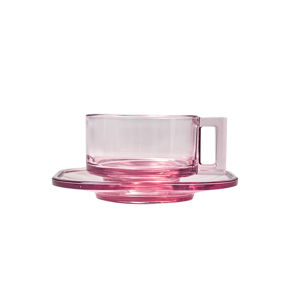 Cup and Saucer / Pink