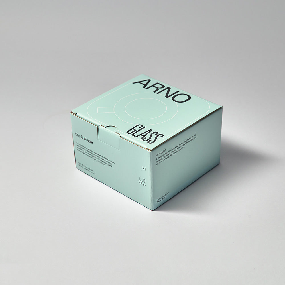 Cup and Saucer /Frosted