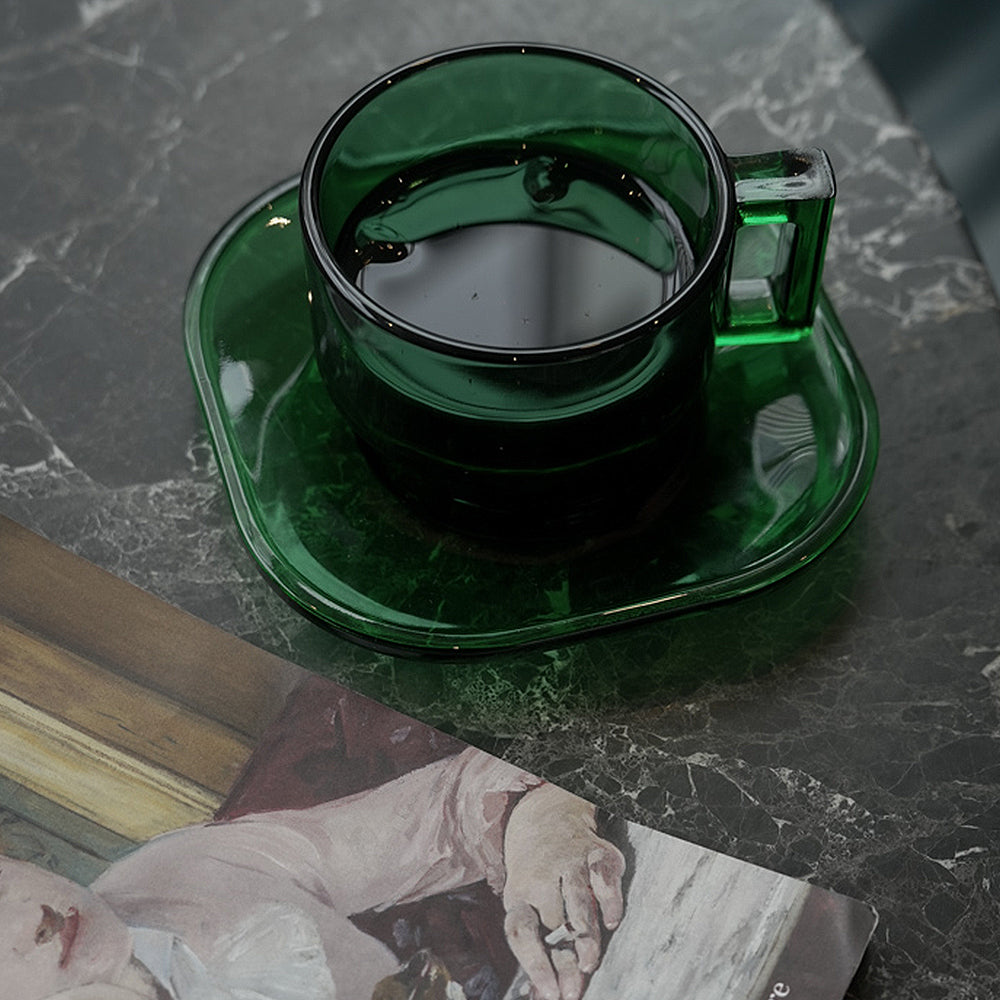 Cup and Saucer / Green