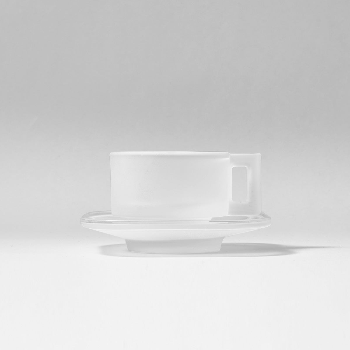Espresso Cup and Saucer /Frosted