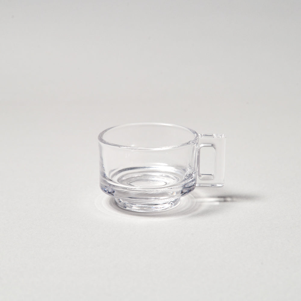 Espreso Cup and Saucer/Clear