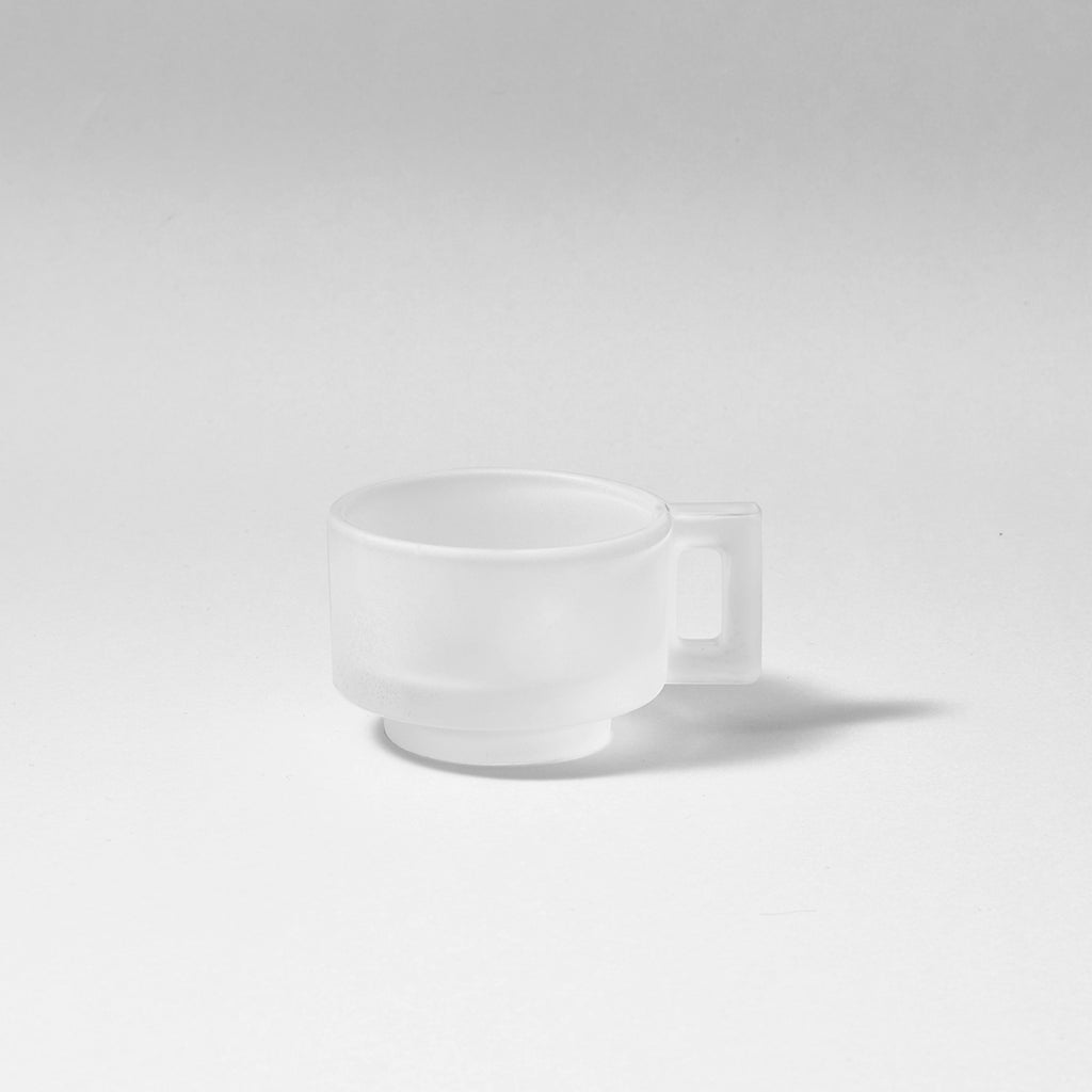 Espresso Cup and Saucer /Frosted