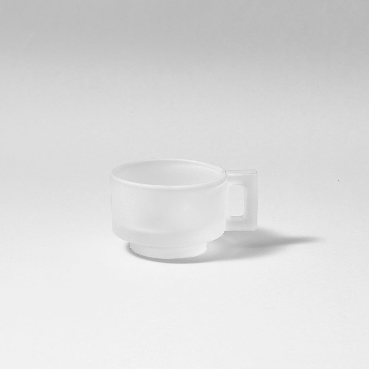 Espresso Cup and Saucer /Frosted