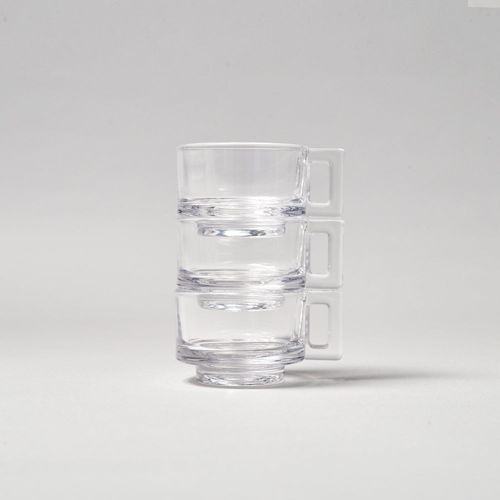 Espreso Cup and Saucer/Clear