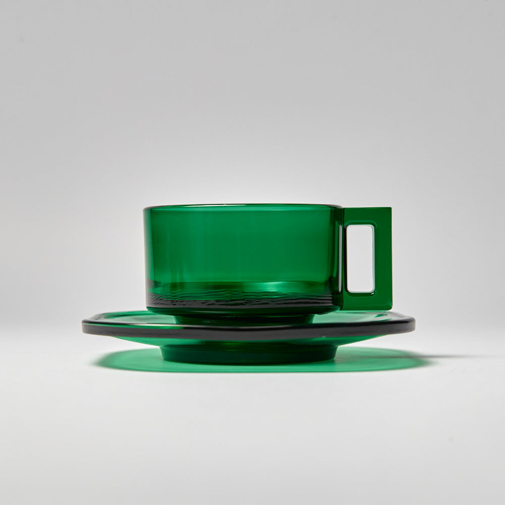 Cup and Saucer / Green
