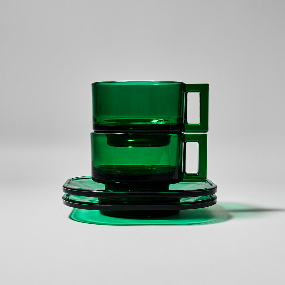 Cup and Saucer / Green