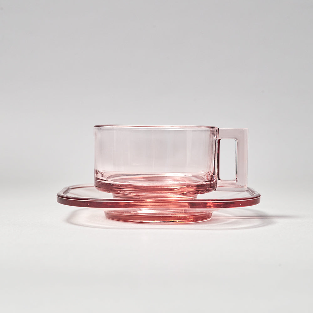 Cup and Saucer / Pink