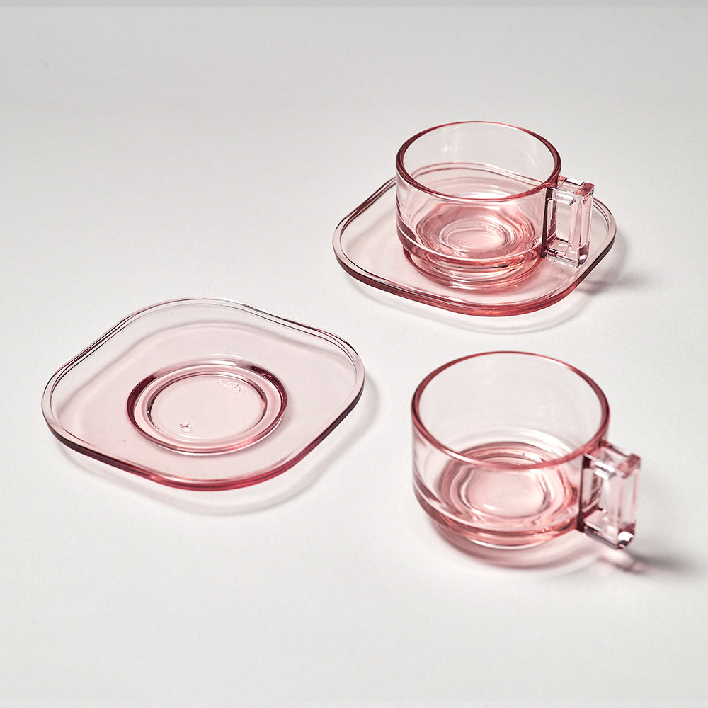 Cup and Saucer / Pink